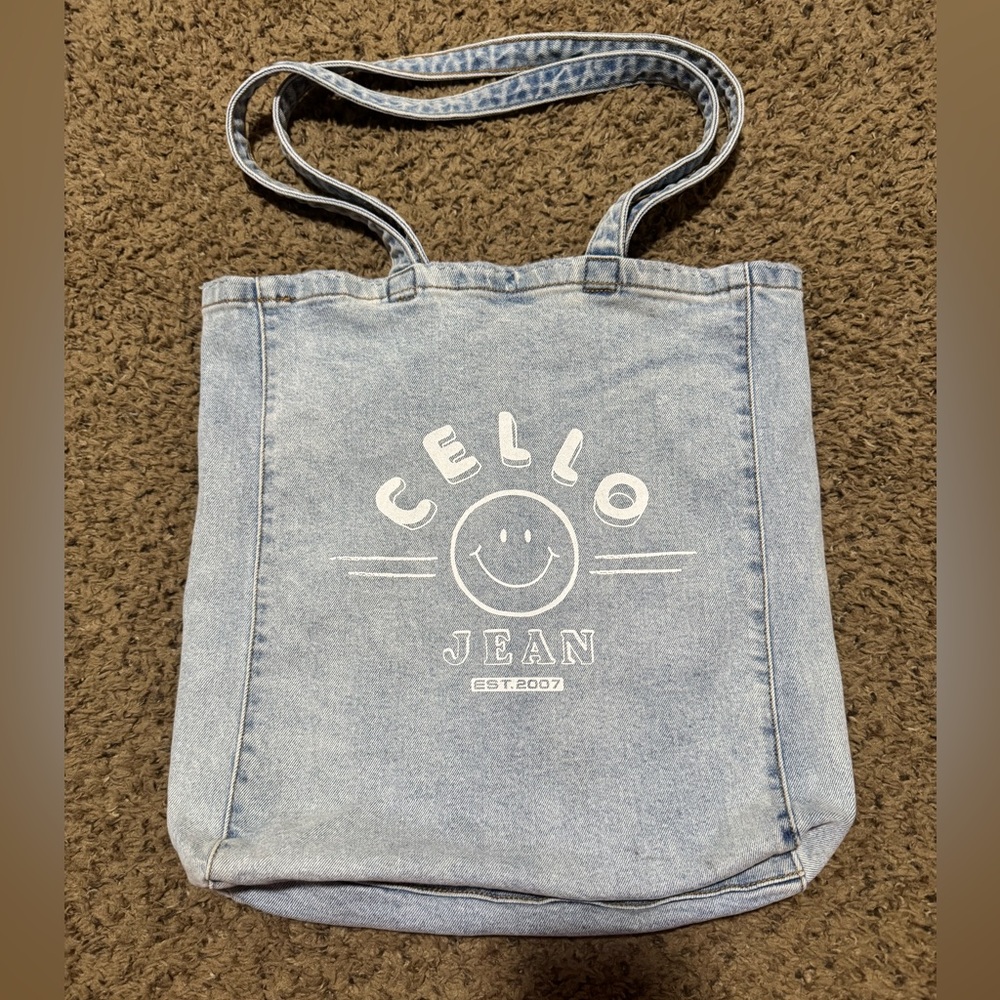 Cello Jean Light Blue Denim Tote Bag
